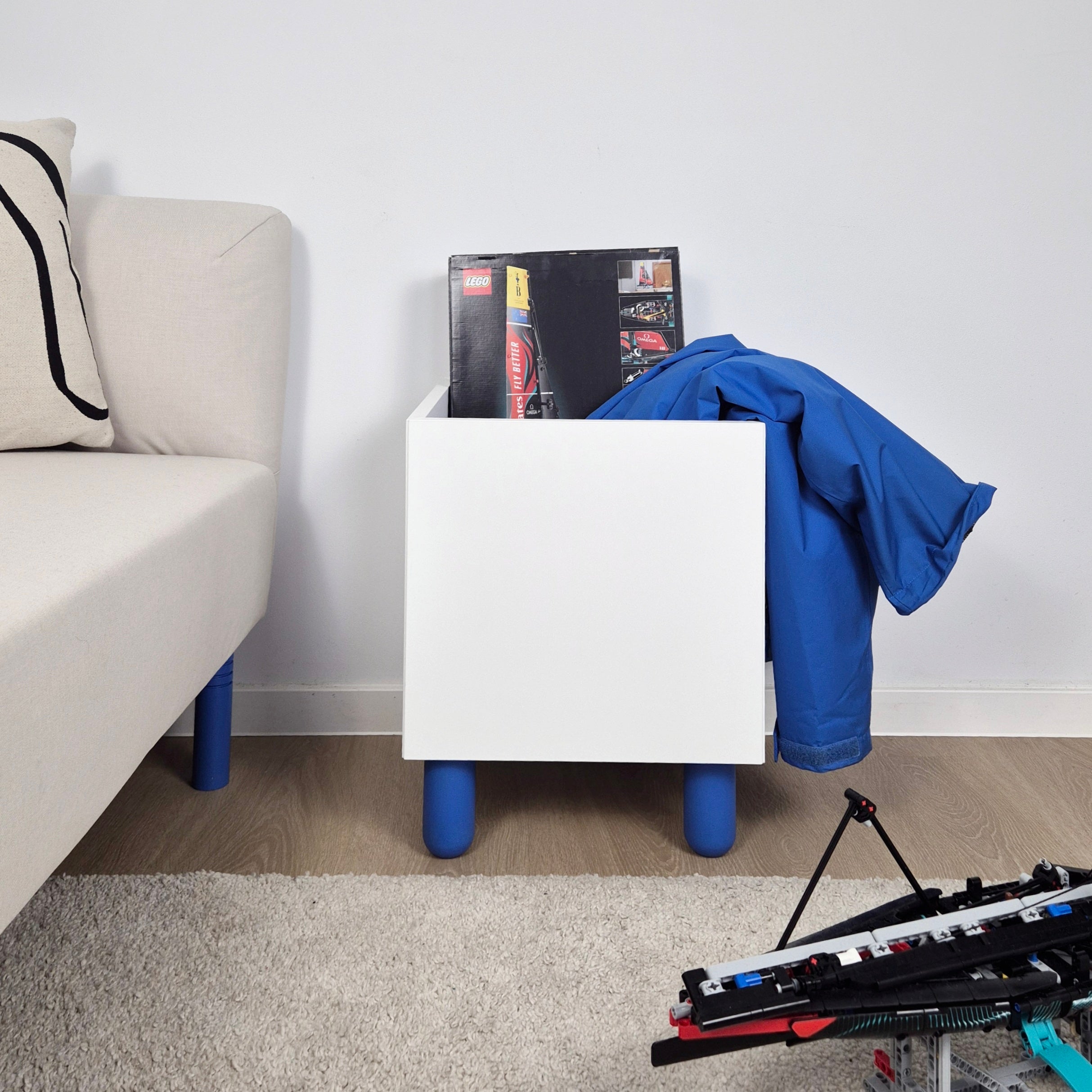 From Simple Shelf to Cute Kids Room Toy Box: IKEA EKET Hack