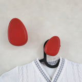 Roter Wandhaken DROP | Holz