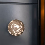Black terrazzo knob
