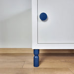 Dark blue leg and knob for IKEA Kallax cabinet