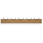 Wooden coat rack with black details