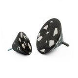 Terrazzo black wall hook DEMENICO ROCKS | cone