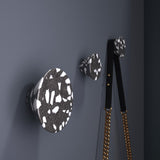 Terrazzo black wall hook DEMENICO ROCKS | cone
