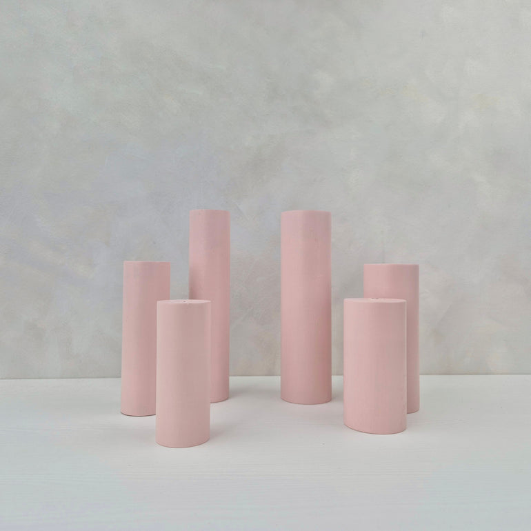 pastel pink furniture legs