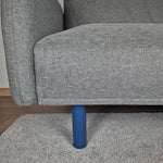 dark blue sofa leg