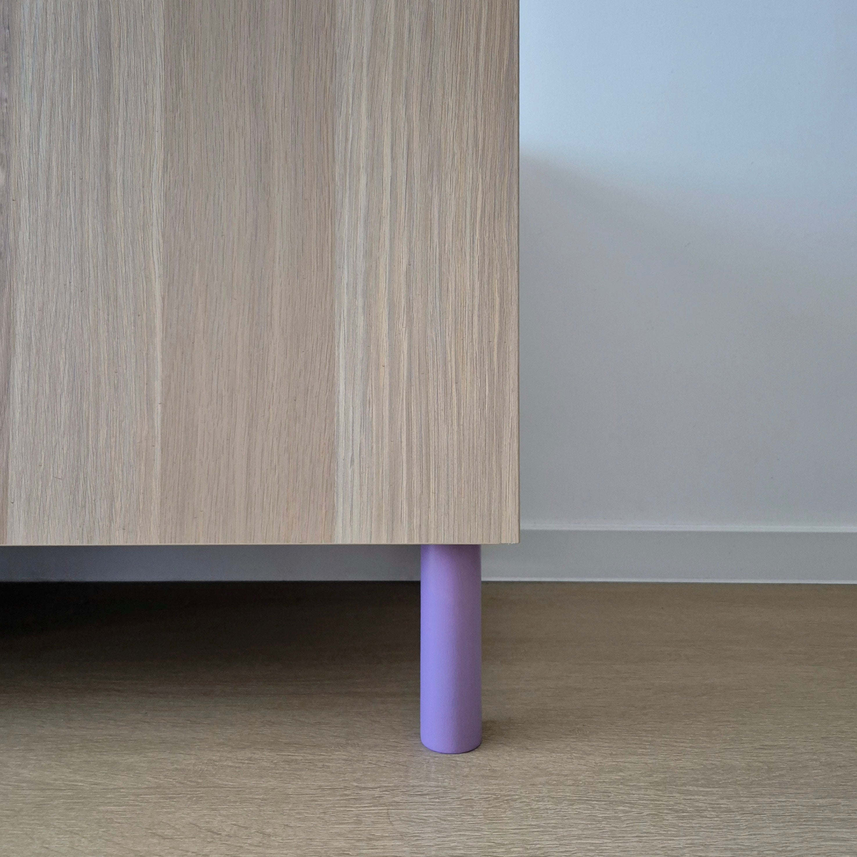 lilac cabinet legs