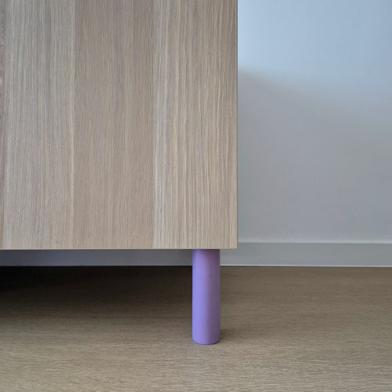 lilac cabinet legs