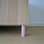 light pink cabinet legs