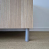 gray cabinet legs