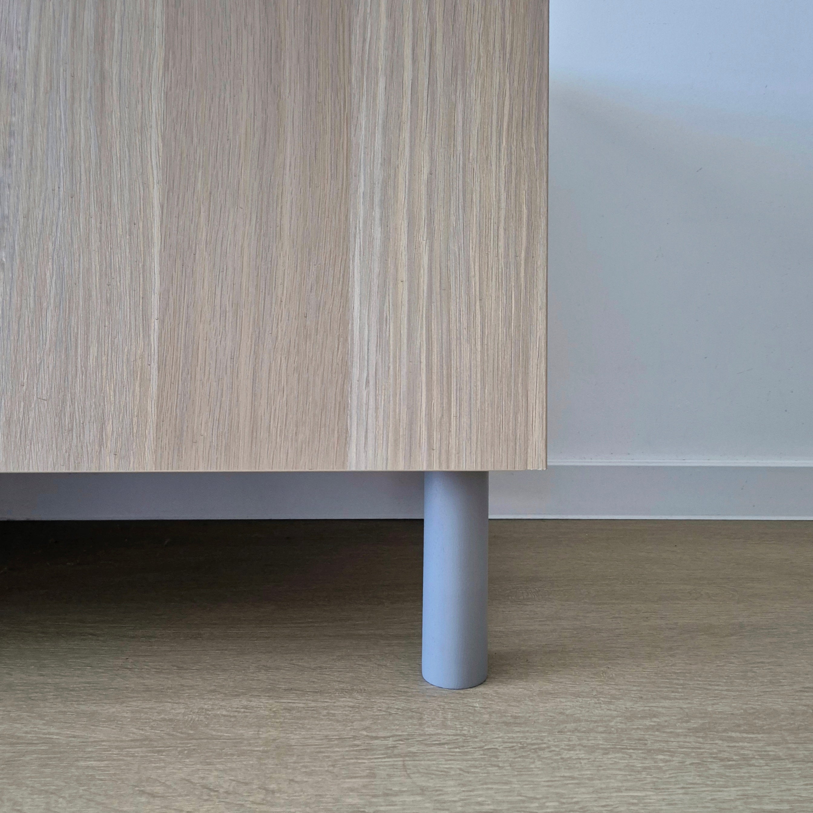 gray cabinet legs