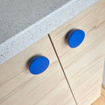 Blue knobs for furniture