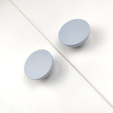 Kids room light blue knobs for white furniture