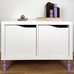 purple furniture hardware