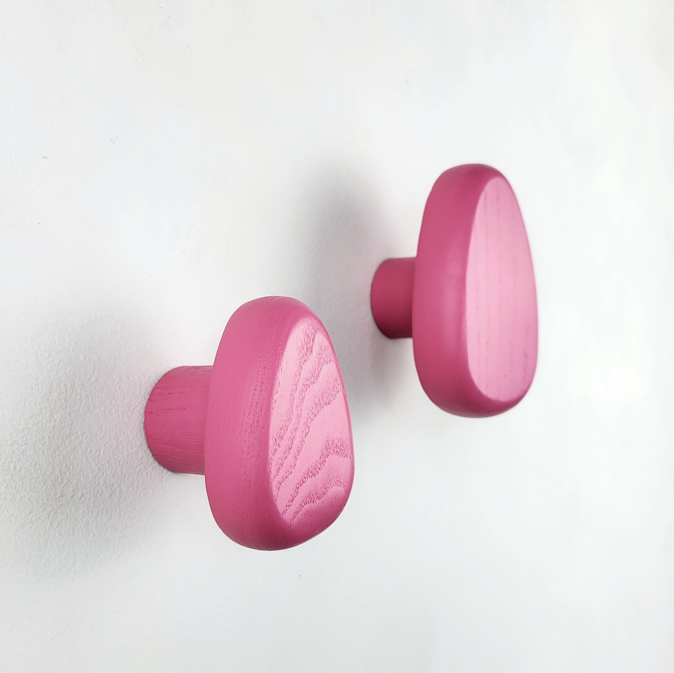 Pink wall hooks