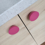 Kids room pink knobs