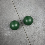 Modern dark green knobs