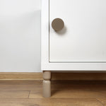 Beige leg and knob for IKEA Kallax