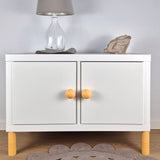 Round yellow knob BALANCE