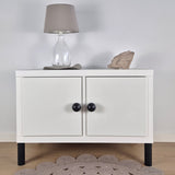 Round black knob BALANCE