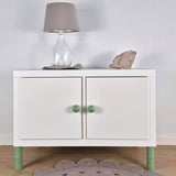 Round green knob BALANCE