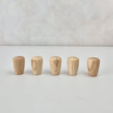 Oak wood cabinet knobs