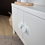 White round knobs