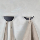 Wall hook MOON | black