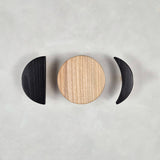 Wall hook MOON | black