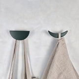 Wall hook MOON | dark green