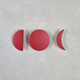Wall hook MOON | red