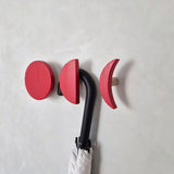 Wall hook MOON | red