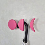 Wall hook MOON | fuchsia