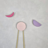 Wall hook MOON | light pink