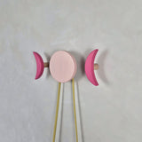 Wall hook MOON | light pink