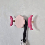 Wall hook MOON | light pink