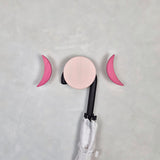 Wall hook MOON | fuchsia