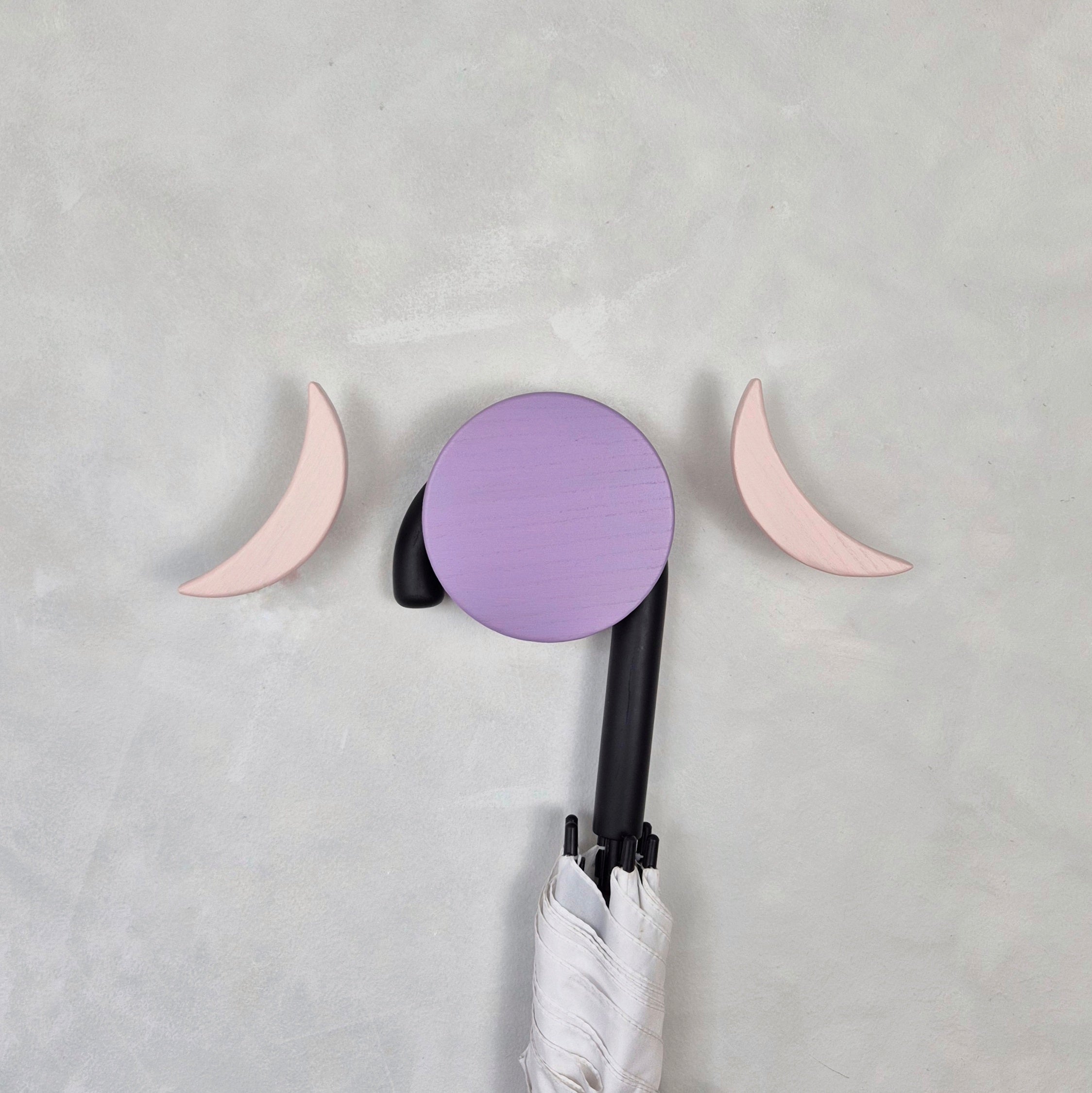 Colorful wall hooks MOON