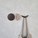 Wall hook MOON | brown