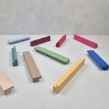 L shape wooden handle