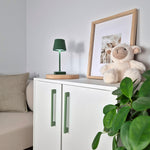 Green long thin cabinet handles