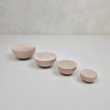 Wooden flat round knob BALANCE