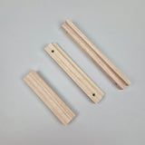 L shape wooden handle