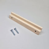 L shape wooden handle