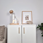 IKEA cabinet EKET with wooden handles