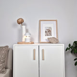 IKEA cabinet EKET with wooden handles