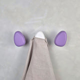 White and purple wall hooks DROP
