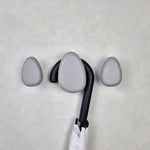 Light grey wall hooks