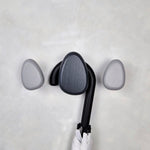 Light and dark grey wall hooks