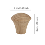 Size of Wooden cabinet knob 