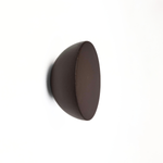 Brown flat round knob